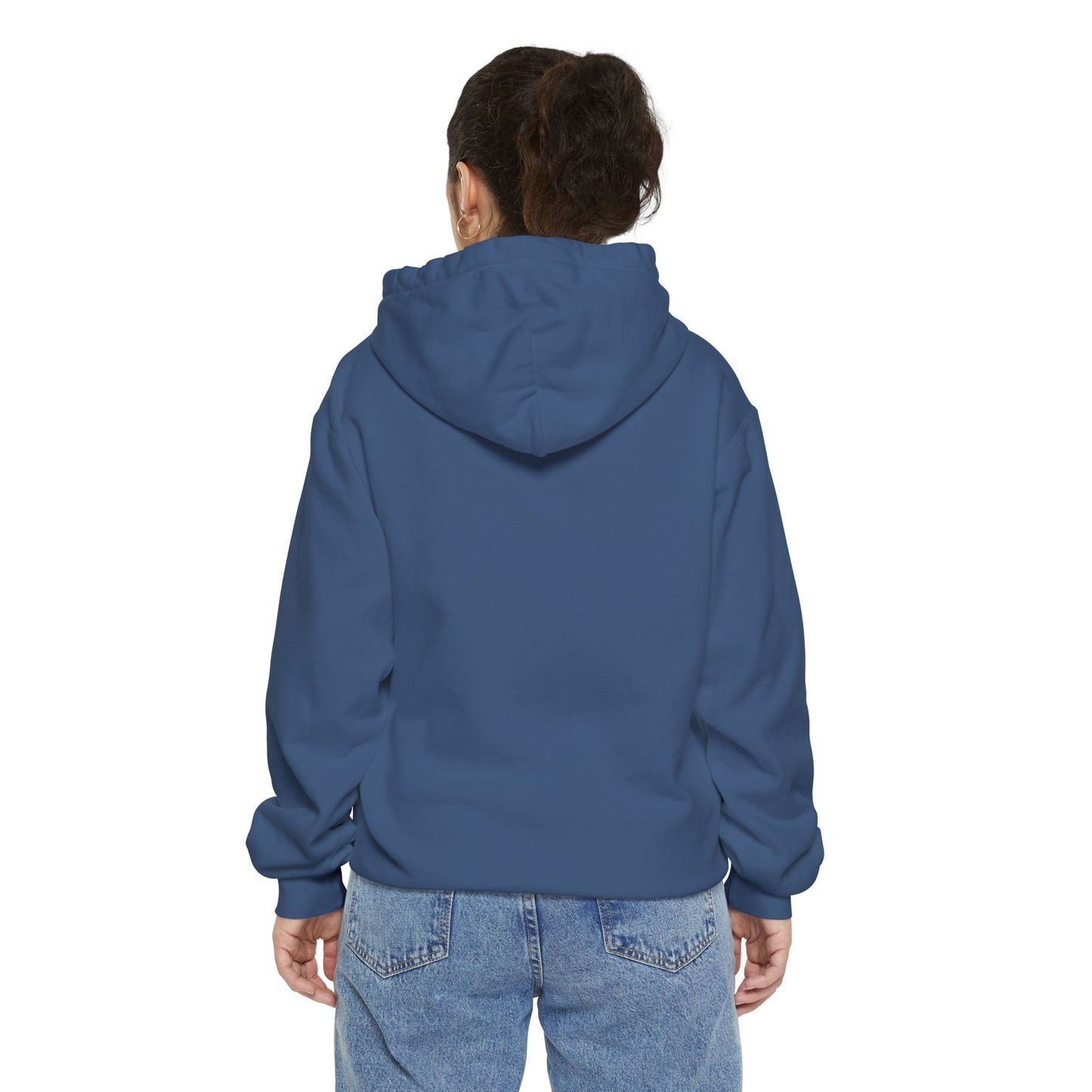 Adventure Awaits Hoodie - Unisex Garment-Dyed with Mountain Design